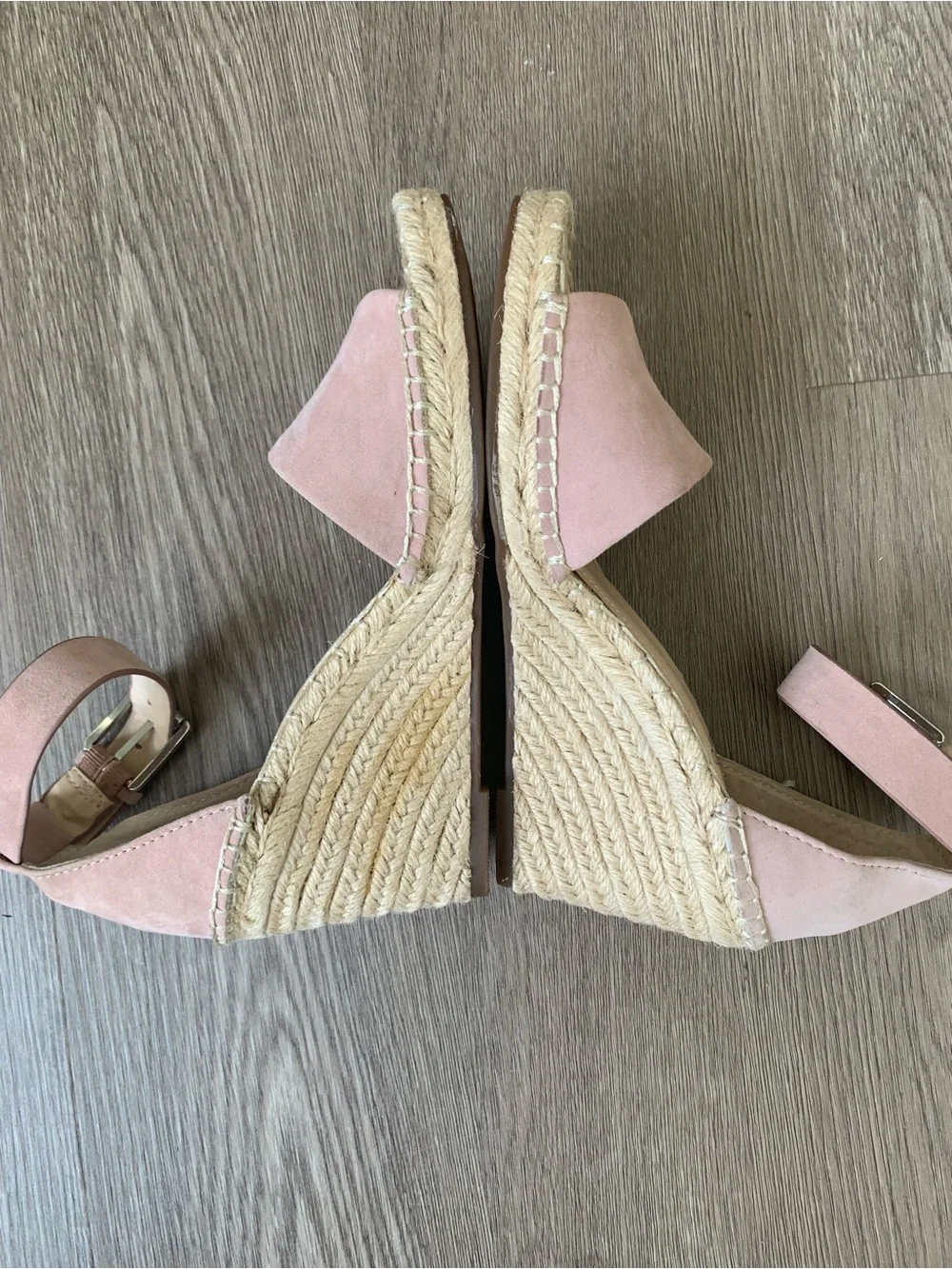 Vince Camuto Light Pink Leera Espadrille Wedge Sandals